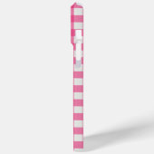 Roze witte plaid geblokte gingham Case-Mate iPhone case (Achterkant / Links)