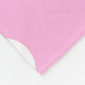 Roze witte poka dot patroon fleece deken (Hoek)