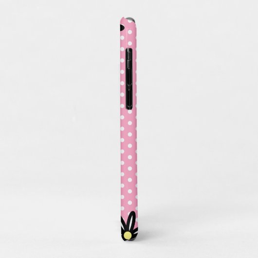 Roze witte polka stippen en zeeschildpadden Case-Mate iPhone case (Achterkant/links)