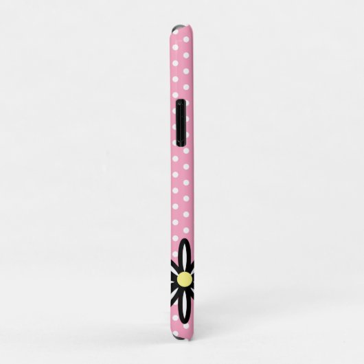Roze witte polka stippen en zeeschildpadden Case-Mate iPhone case (Achterkant/rechts)