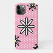 Roze witte polka stippen en zeeschildpadden Case-Mate iPhone case (Achterkant)