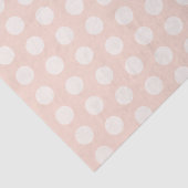 Roze witte polka stippen tissuepapier (Detail)
