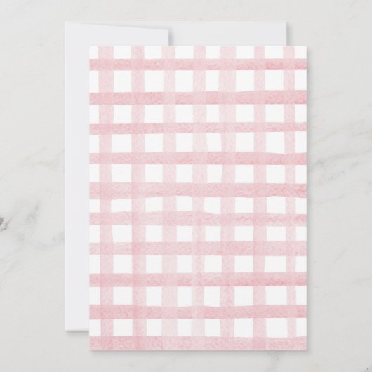 Roze witte pompoen perzikbloemen Vrijgezellenfeest Kaart (Achterkant)