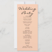 Roze & Witte Pompoenen Herfst Oranje bruiloft prog (Achterkant)