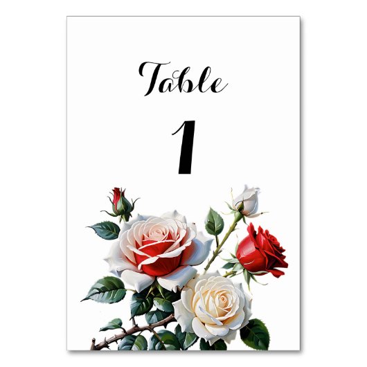  roze witte rode rozen bloemenbruiloft kaart (Achterkant)