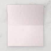 roze witte rode rozen bloemenbruiloft plaatskaartje (Binnenkant ongevouwen)