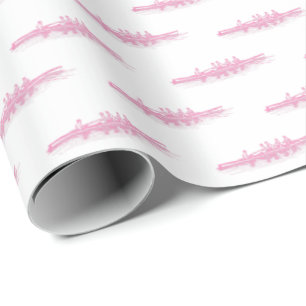 Roze Witte Roeien Roeiers Ploeg Team Watersport Cadeaupapier