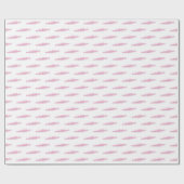 Roze witte roeirowers, bemanning en watersport cadeaupapier (Vlak)