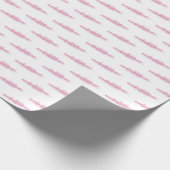 Roze witte roeirowers, bemanning en watersport cadeaupapier (Hoek)