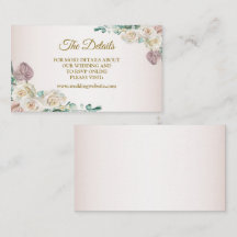 Roze Witte Roos Aquarel Groene Huwelijksdetail