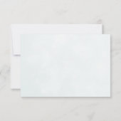Roze & Witte Roos Bloesem Plat Bewaar De Datum Kaa Save The Date (Achterkant)