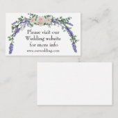 Roze witte roze rode luis van de lavendel informatiekaartje (Voorkant / Achterkant)