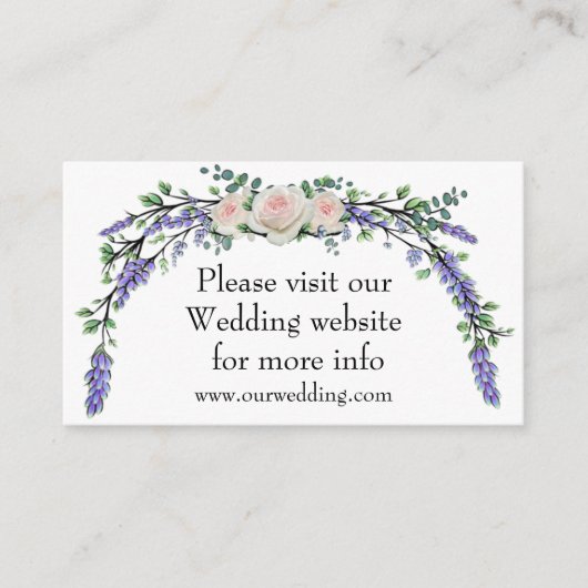 Roze witte roze rode luis van de lavendel informatiekaartje (Voorkant)