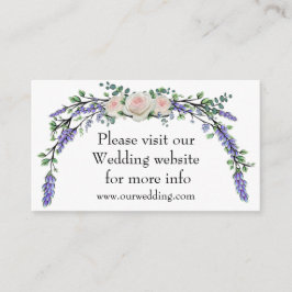 Roze witte roze rode luis van de lavendel informatiekaartje