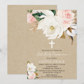 Roze witte roze roze meisje met roodbruin kaart (Voorkant / Achterkant)