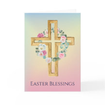 Roze witte roze witte roze witte paaskaart