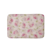  roze witte rozen bloemen patroon badmat (Voorkant)