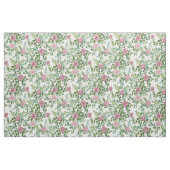 Roze witte rozen bloemen stof (Fat Quarter)