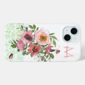 Roze witte rozen Case-Mate iPhone case (Achterkant (horizontaal))