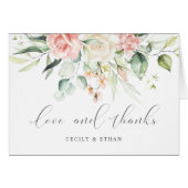 Roze witte rozen Eucalyptus Weddenschap Hartelijk  (Voorkant Horizontaal)