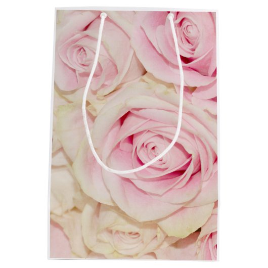 roze witte rozen liefde medium cadeauzakje (Achterkant)