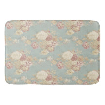 Roze witte Rozen op blauwe achtergrond