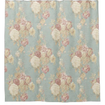 Roze witte Rozen op blauwe achtergrond