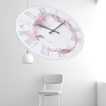 Roze witte rozenrode zwarte grijze Romeinse cijfer Grote Klok<br><div class="desc">Unieke minimale en decoratieve corresponderen met de werkelijke mode in het thuisdecor.
U kunt de vorm en kleur van de hand veranderen.
florenceK-ontwerp</div>