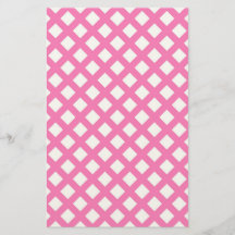 Roze Witte Ruitjes Diamant Patroon