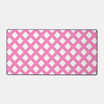 Roze Witte Ruitjes Diamant Patroon