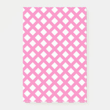 Roze Witte Ruitjes Diamant Patroon