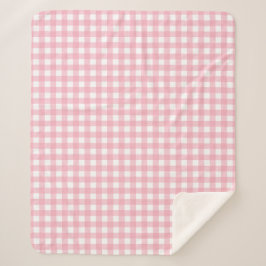 Roze & Witte Schaakbord Sherpa Deken