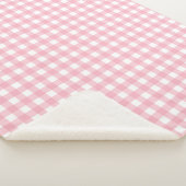 Roze & Witte Schaakbord Sherpa Deken (3/4)