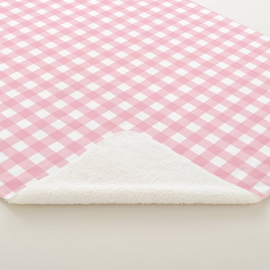Roze & Witte Schaakbord Sherpa Deken (3/4)