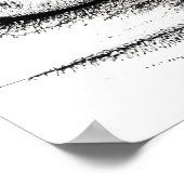 Roze witte schets | AI Art Poster (Hoek)