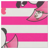 Roze witte Snoepjes strepen Stof (Close Up)