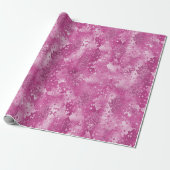 Roze Witte Sparkle Snake Print Cadeaupapier (Uitgerold)
