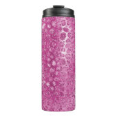 Roze witte spleet thermosbeker (Voorkant)