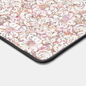 Roze witte  spoelvormig ontwerp bureaumat (Hoek)