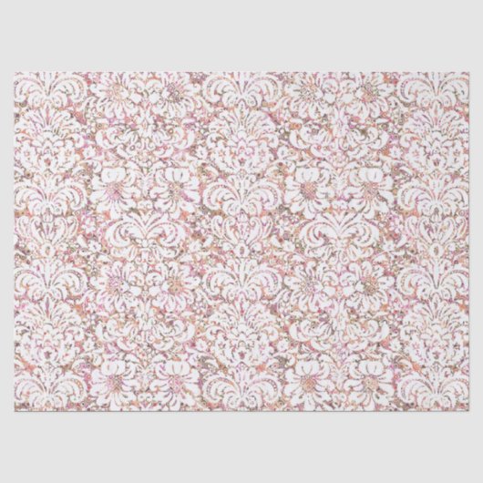 Roze witte spoelvormig ontwerp tissuepapier (Voorkant)