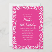 Roze & Witte Sprinkles Leuke verjaardagsfeestje Kaart (Voorkant)