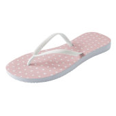 Roze Witte Sterrenpatroon Teenslippers (Schuin)