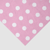 ROZE WITTE STIPPEN AANGEPASTE STIJLVOOLDE EENVOUDI TISSUEPAPIER (Detail)