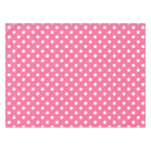 Roze witte stippen ontwerp tafelkleed (Voorkant (Horizontaal))