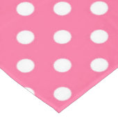 Roze witte stippen ontwerp tafelkleed (Gekanteld)