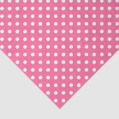 Roze witte stippen ontwerp tissuepapier (Detail)