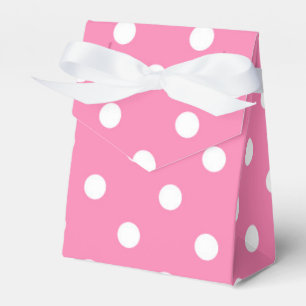 Roze & Witte Stippen Stip Verjaardagsfeestje Bedankdoosjes