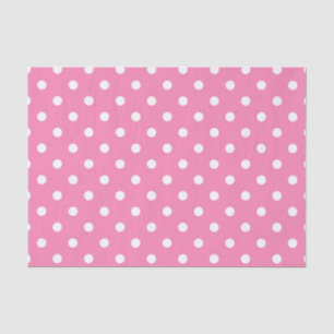 Roze & Witte Stippen Stip Verjaardagsfeestje Tissuepapier