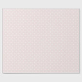 Roze Witte Stippen Verjaardag Cadeaupapier (Vlak)