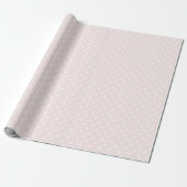 Roze Witte Stippen Verjaardag Cadeaupapier (Uitgerold)